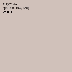 #D0C1BA - Soft Amber Color Image